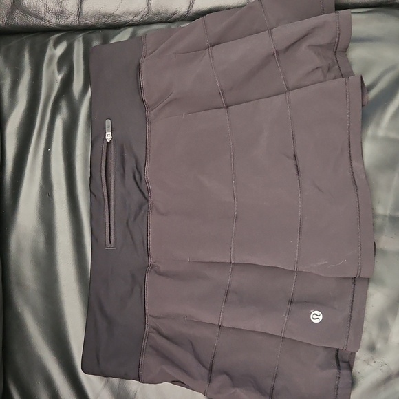 Lululemon Pace Rival MR Skirt Long 3.5” Liner Luxtreme Black Size 8 TVLM 86674 - Picture 5 of 8